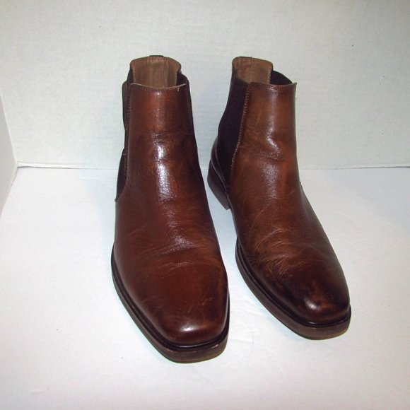 Steve Madden Men's Leather Ankle Boots - Picture 3 of 10